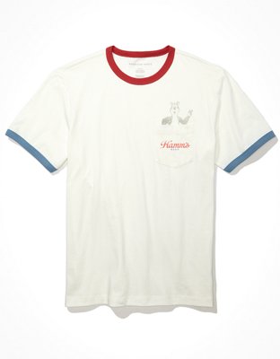 Мужские футболки American Eagle AE Hamm's Graphic T-Shirt — фото 3