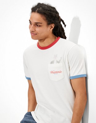 Мужские футболки American Eagle AE Hamm's Graphic T-Shirt — фото 5