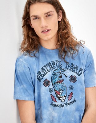 Grateful dead h&m tie dye oversized shirt, Men's Fashion, Tops