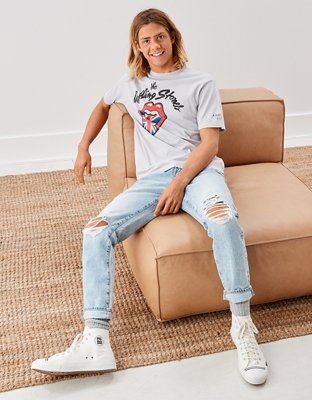 Мужские футболки American Eagle AE Rolling Stones Graphic T-Shirt — фото 5