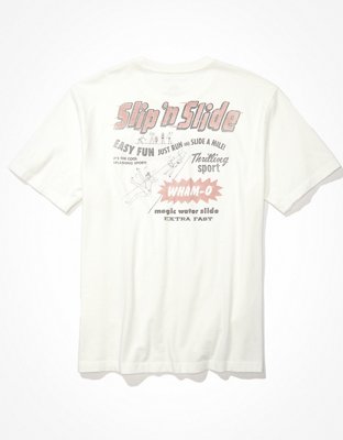 Мужские сандалии American Eagle AE Slip N Slide Graphic T-Shirt — фото 4