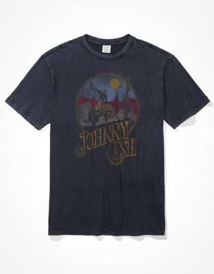 Мужские футболки American Eagle AE Super Soft Johnny Cash T-Shirt — фото 3