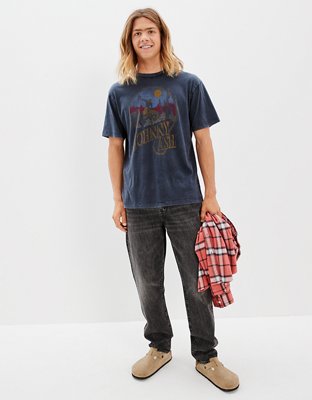 Мужские футболки American Eagle AE Super Soft Johnny Cash T-Shirt — фото 4