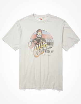Мужские футболки American Eagle AE Super Soft Willie Nelson T-Shirt — фото 4