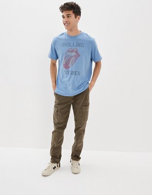 Мужские футболки American Eagle AE Super Soft Rolling Stones Graphic T-Shirt — фото 4
