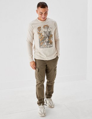 Мужские футболки American Eagle AE Super Soft Grateful Dead Long-Sleeve T-Shirt — фото 5