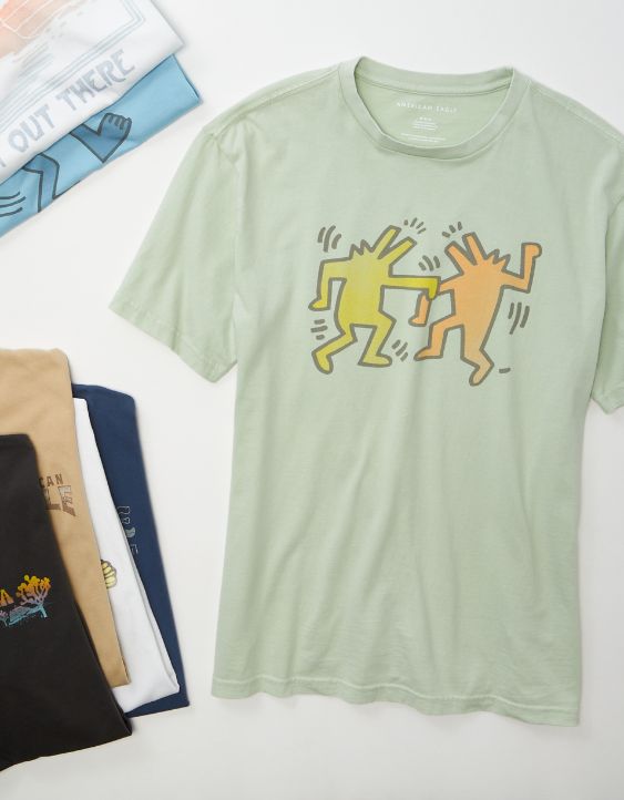 AE Super Soft Keith Haring Graphic T-Shirt