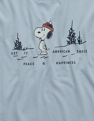 Мужские футболки American Eagle AE Snoopy Graphic T-Shirt — фото 5