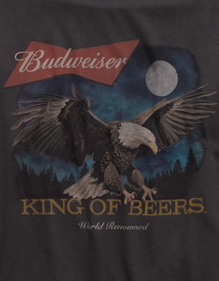 Мужские футболки American Eagle AE Boxy Budweiser Vintage Graphic T-Shirt — фото 6
