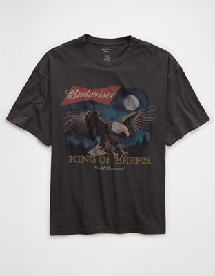 Мужские футболки American Eagle AE Boxy Budweiser Vintage Graphic T-Shirt — фото 4