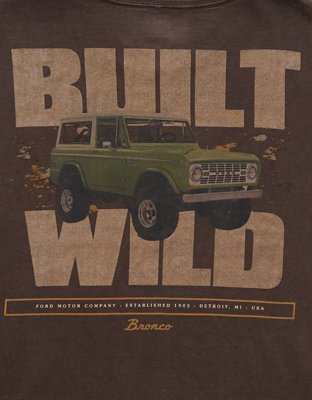 Мужские футболки American Eagle AE Boxy Ford Bronco Vintage Graphic T-Shirt — фото 5
