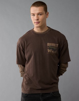Мужские футболки American Eagle AE Boxy Ford Bronco Vintage Graphic T-Shirt — фото 4