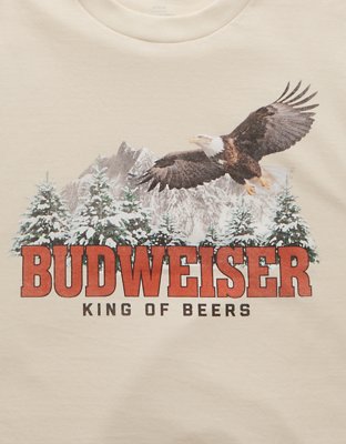 Мужские футболки American Eagle AE Boxy Budweiser Graphic T-Shirt — фото 5