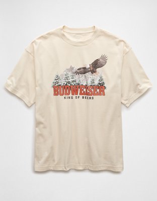Мужские футболки American Eagle AE Boxy Budweiser Graphic T-Shirt — фото 2