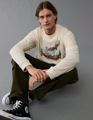 Мужские футболки American Eagle AE Boxy Budweiser Graphic T-Shirt — фото 4