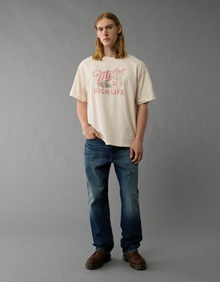 Мужские футболки American Eagle AE Boxy Miller High Life Graphic T-Shirt — фото 5