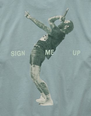 T-shirt droit à image Post Malone AE