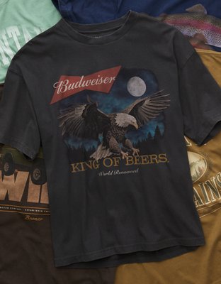 AE Boxy Budweiser Graphic T-Shirt,New Products : American Fashion Style Bags On Sale
