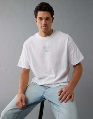 ★AEAE★ WEB LOGO TSHIRTS WHITE AE44SUTS016WHT AE Boxy Ford Graphic T-Shirt