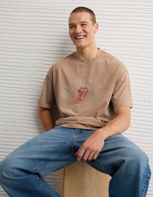 T-shirt Universal Music Rolling Stones - Taille M, Couleur écru/beige, Neuf Avec étiquettes, 100% Coton