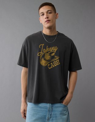 AE Boxy Johnny Cash Graphic T-Shirt