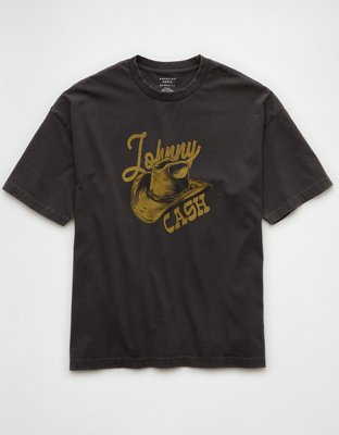 AE Boxy Johnny Cash Graphic T-Shirt