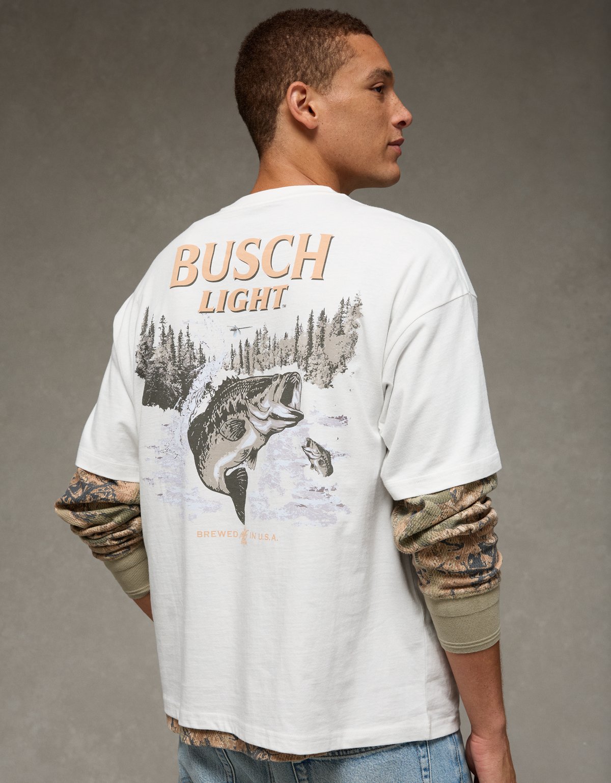 AE Boxy Busch Light Graphic T-Shirt - image 2
