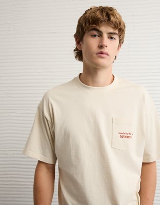 AE Boxy Guinness Graphic Pocket T-Shirt