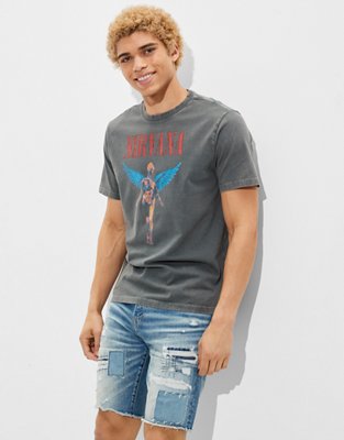 Мужские футболки American Eagle Tailgate Men's Nirvana Graphic T-Shirt — фото 2