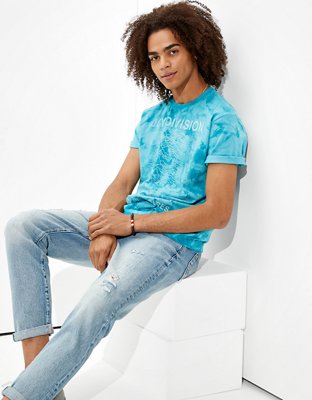 Мужские футболки American Eagle Tailgate Men's Joy Division Tie-Dye Graphic T-Shirt — фото 2