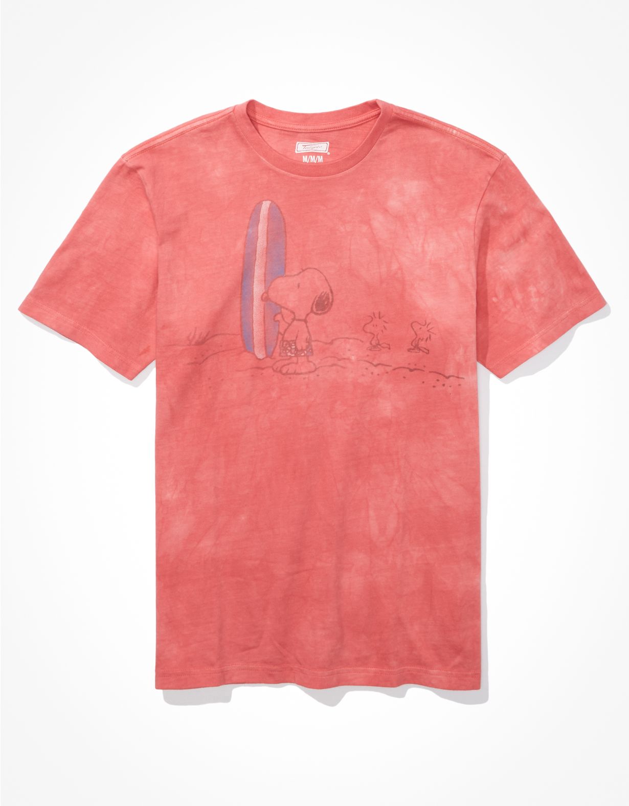 Tailgate for Surfrider Men's Tie-Dye Snoopy Graphic T-Shirt