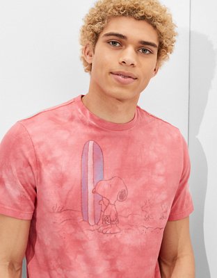 Мужские футболки American Eagle Tailgate for Surfrider Men's Tie-Dye Snoopy Graphic T-Shirt — фото 3