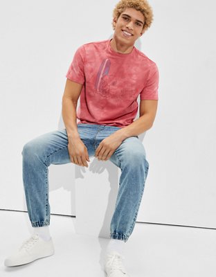 Мужские футболки American Eagle Tailgate for Surfrider Men's Tie-Dye Snoopy Graphic T-Shirt — фото 2
