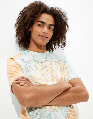 Мужские футболки American Eagle Tailgate Men's Led Zeppelin Tie-Dye Graphic T-Shirt — фото 2