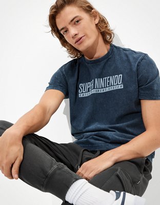 Мужские футболки American Eagle Tailgate Men's Super Nintendo Graphic T-Shirt — фото 2