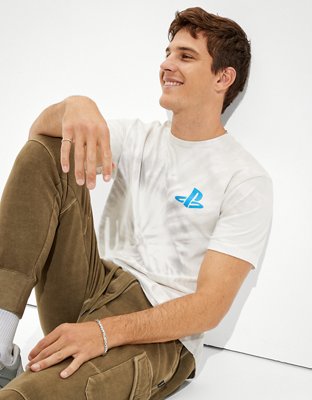 Tailgate Men's PlayStation Tie-Dye Graphic T-Shirt