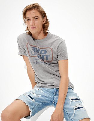 Мужские футболки American Eagle Tailgate Men's Bud Light Beer Graphic T-Shirt — фото 4
