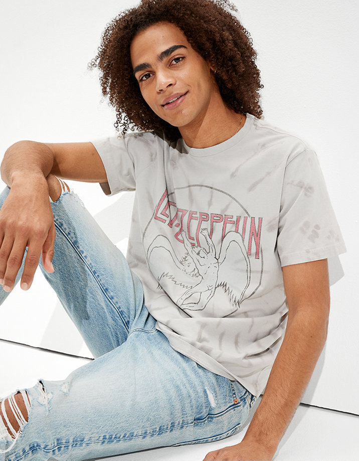 Tailgate Men's Led Zeppelin Tie-Dye Graphic T-Shirt