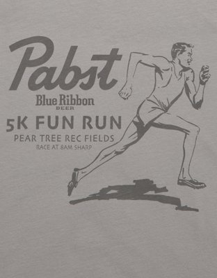 AE Boxy Pabst Blue Ribbon Graphic T-Shirt