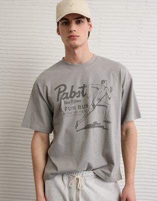 AE Boxy Pabst Blue Ribbon Graphic T-Shirt