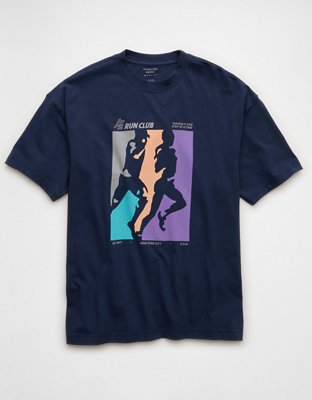 AE Boxy Run Club Graphic T-Shirt | American Eagle