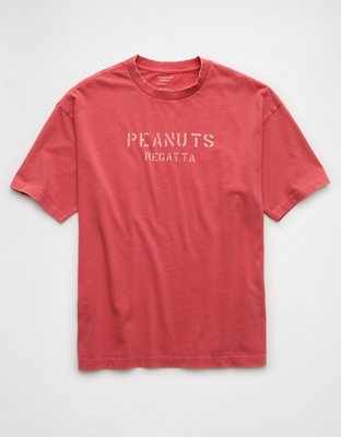 Мужская футболка American Eagle AE Boxy Fit Snoopy Graphic, цвет: Яркий красный — фото 3