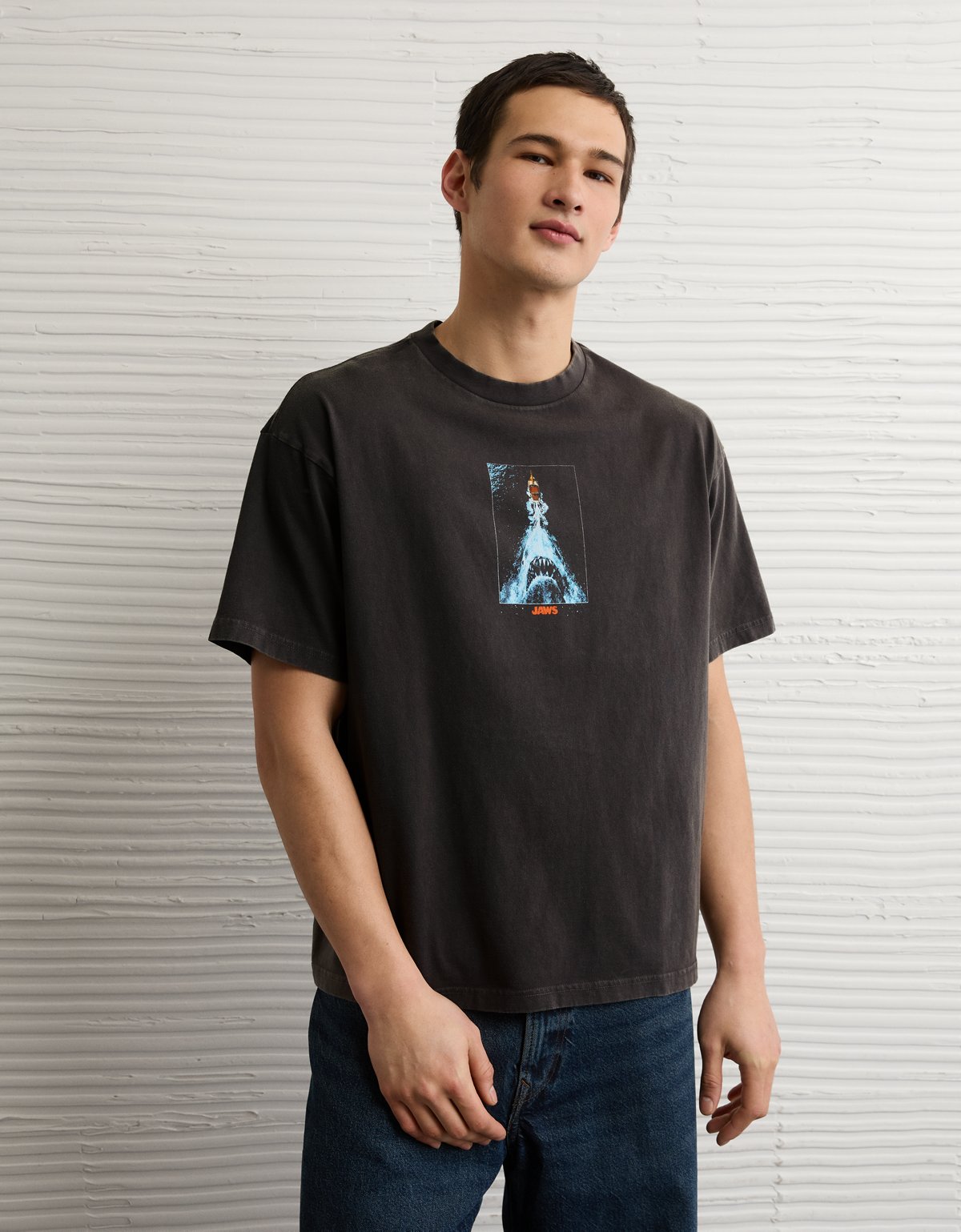 AE Boxy Jaws Graphic T-Shirt - image 5