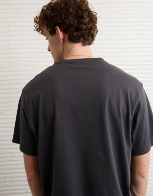 Мужская футболка American Eagle AE Standard Fit Snoopy Graphic, цвет: Сланцевый — фото 2