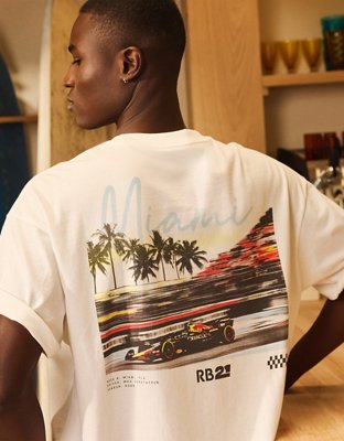 Oracle Red Bull Racing x AE Boxy Fit Graphic T-Shirt | American Eagle