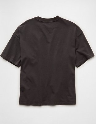Мужская футболка American Eagle AE Boxy Fit Ford Graphic, цвет: Сланцевый — фото 4