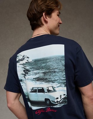 AE Boxy Alfa Romeo Graphic T-Shirt | American Eagle