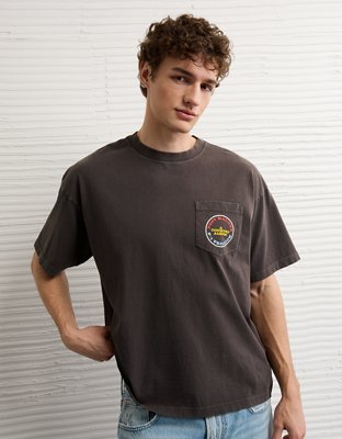 AE Boxy Fit Post Malone Graphic T-Shirt | American Eagle