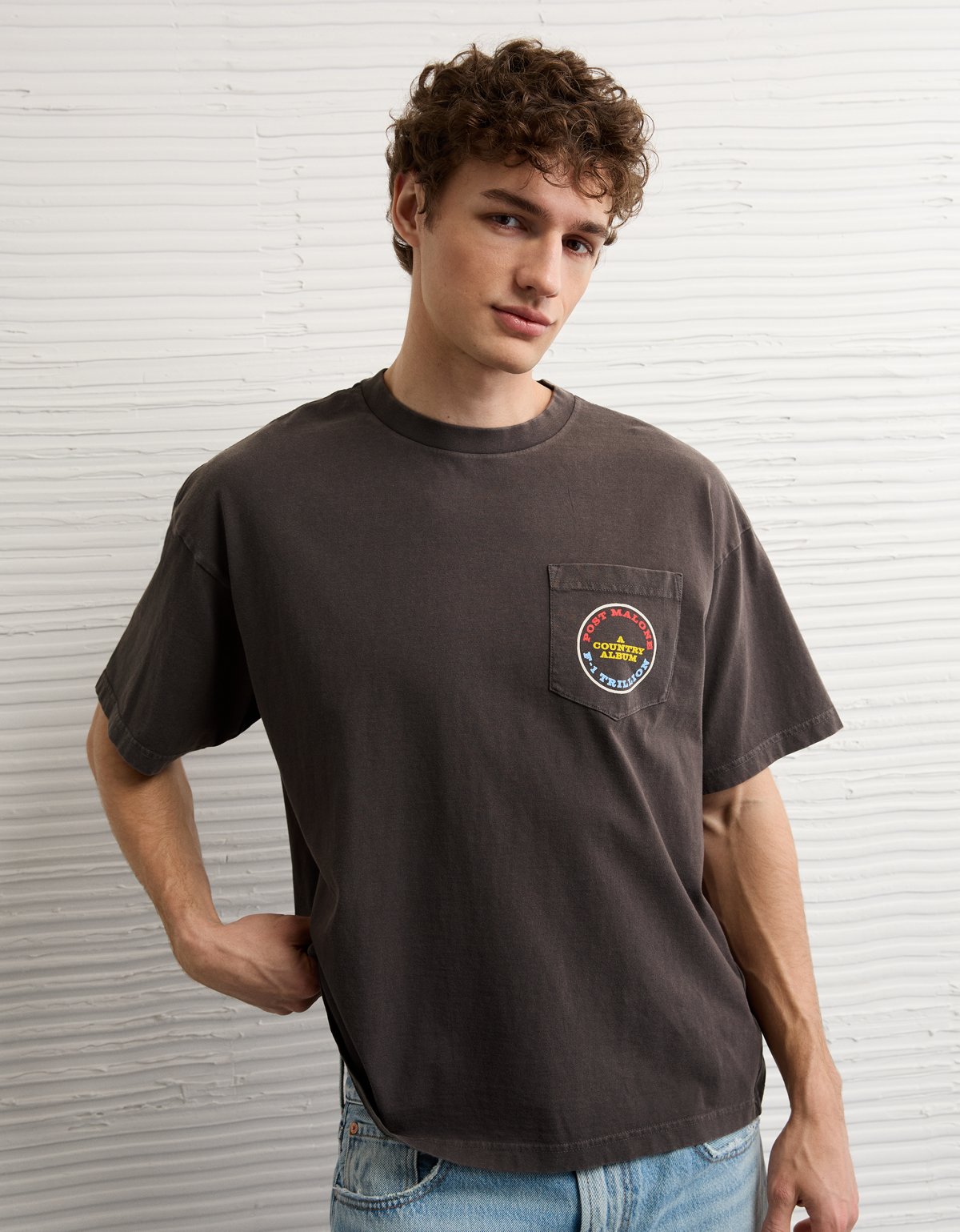 AE Boxy Post Malone Graphic T-Shirt - image 2
