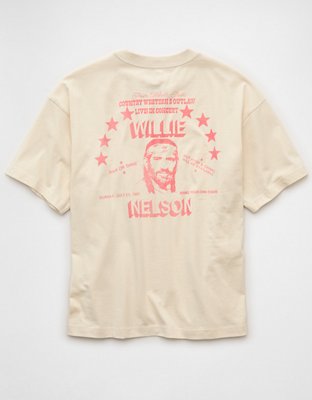 AE Boxy Willie Nelson Graphic T-Shirt